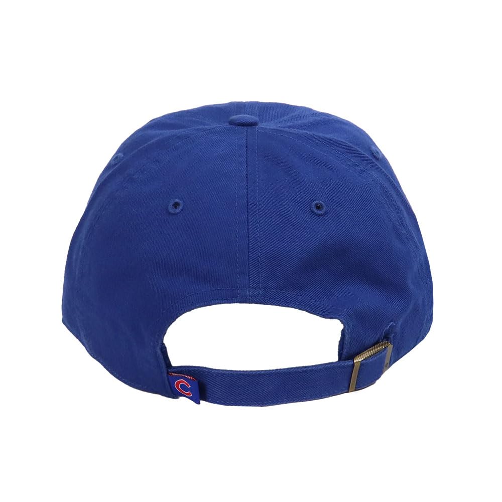 Кепка 47 Brand Clean Up Low Cap Логотип MLB Chicago Cubs Королевский синий Унисекс B-RGW05GWS-RYB