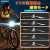Bicycle Light LCD Screen with Digital Battery Level Display and Photosensitive USB 3500mAh 2000 High 5 Dimming LED IPX6 Easy Can Also Be Used As a