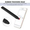 Черные емкостные прецизионные неметаллические ручки для телефона Резина + Пластик Универсальная замена Плоская емкостная ручка для для BlackBerry Черный (черный)