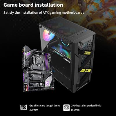 Прозрачный компьютерный корпус для материнской платы Atx/M-Atx/Itx 2*Ssd+Hdd Pc Tower 360 мм вентиляторы Usb3.0 150 мм вентиляторы процессора высокие 300 мм Gpu