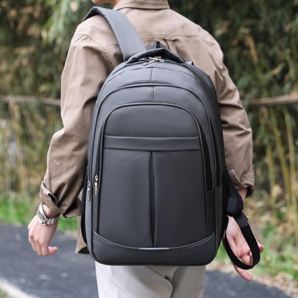 Large Capacity Student School Bags Solid Color Men Laptop Backpack Men Business Backpack Sports