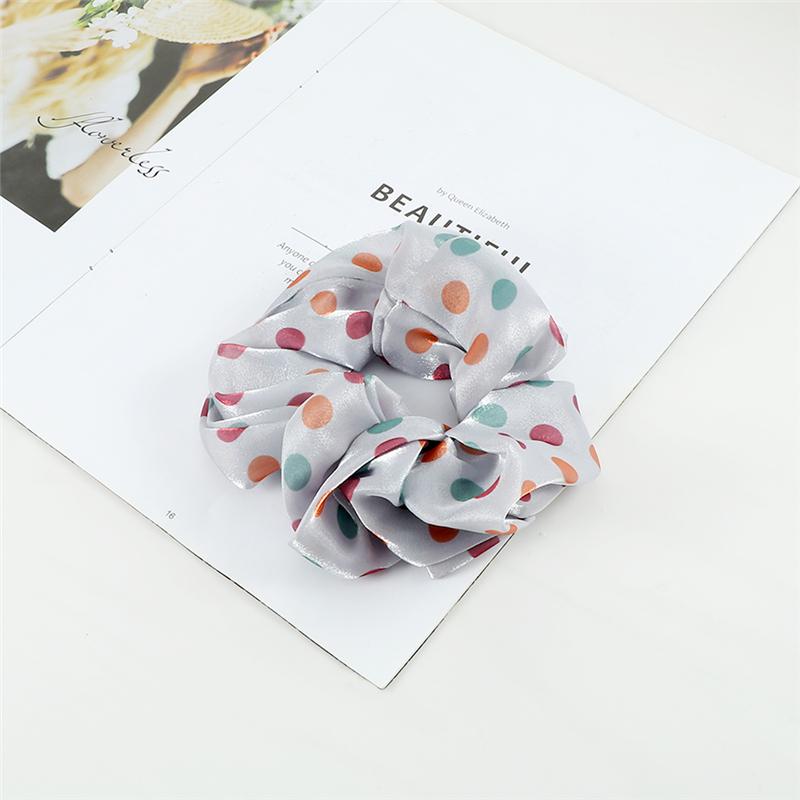 60 Styles Women Girls Satin Scrunchie Candy Color Hair Ties Rope Elastic Fashion Hair Bands Vintage Simple Hair Accessories Gift