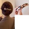 PVC Spring Clip Arc Large Hairpin Creative Leopard Print Hair Clip  Female