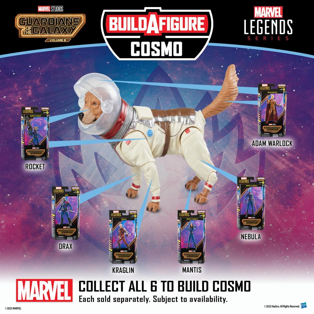 Hasbro Marvel Legends Series Guardians of the Galaxy Action Ages 4 and Authentic Kraglin, Vol.3 6-inch (15cm) Figure, Up, F7406,