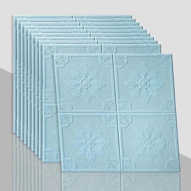 Европейский стиль Простые 3D Наклейки на стену Потолок ТВ Фон Декор Обои Аксессуары для ремонта дома Водонепроницаемый Декор
