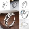 Micro-motion Bead Rotating Ring Female Creative Ring Anti-stress Anxiety Female Hand Jewelry