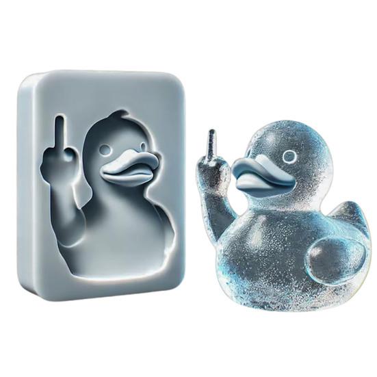 1/2 шт. забавная форма для льда в виде среднего пальца 3D в форме утки и бульдога многоразовая силиконовая