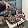 Премиальная сумка женская новая модная сумка с леопардовым принтом ретро модная сумка-пельмень темпераментная сумка через плечо