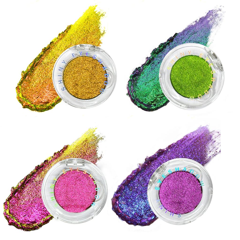Metallic Glitter Eyeshadow & Highlighter - Long Lasting Waterproof Formula with Holographic Shimmer, Highly Pigmented Sparkling Makeup