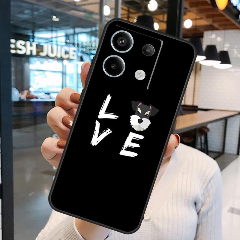 Schnauzer Puppy Dog Art Case For Xiaomi Redmi Note 14 Pro 10 11 12 13 15 Pro Plus Redmi 15C 14C 10C 12C 13C 15 Cover