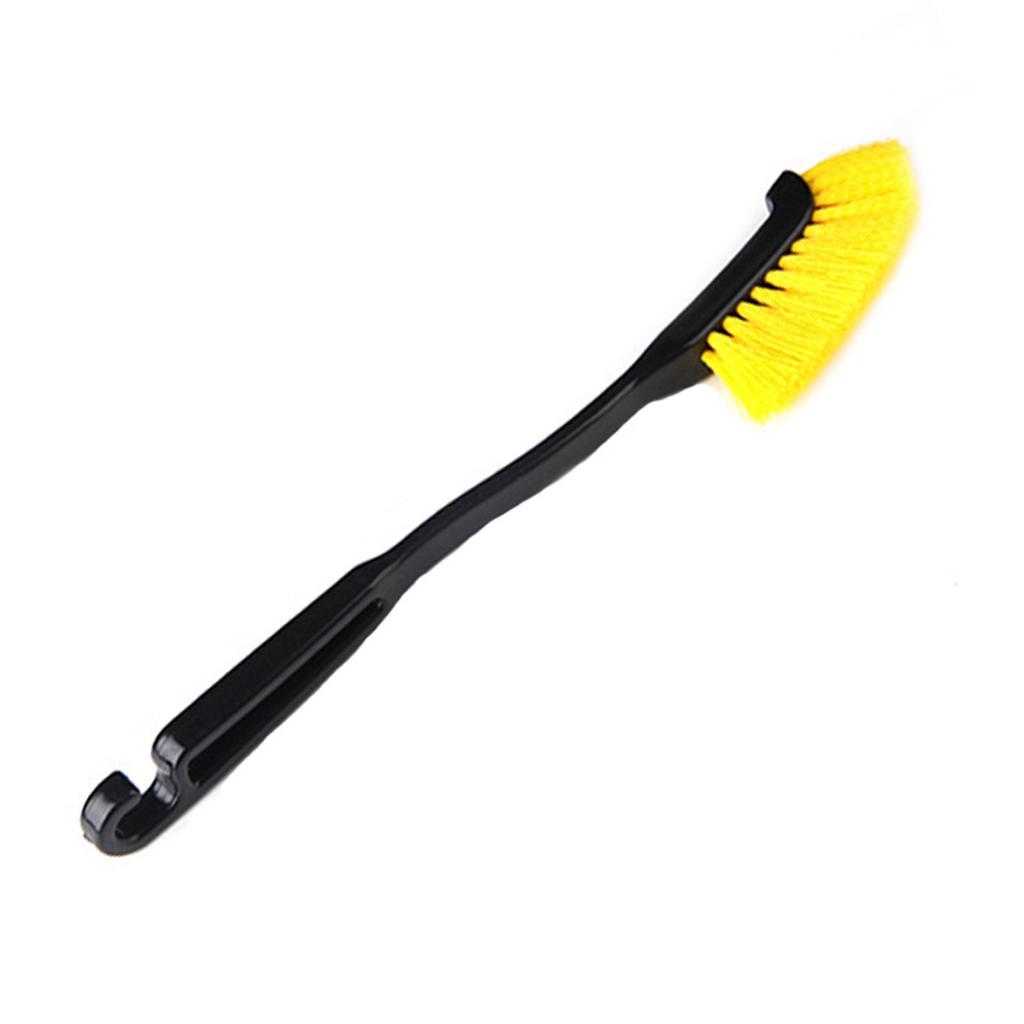 Car Wheel Wash Brush Anti Scratch Long Handle Ergonomic Soft Bristles Car Wheel Rim Detailing Brush