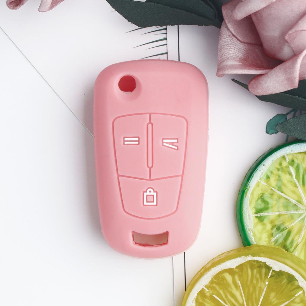 KEYYOU 3 кнопки Силиконовый чехол для ключа для OPEL Astra H Corsa D Vectra C Zafira Пульт откидной складной корпус для автомобиля