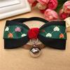 Bowknot Metal Bell Pendant Fashion Printed Pet Dog Cat Puppy Bow Tie Collar