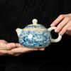 Керамический чайник для заваривания в печи Ru Kiln, фарфоровый чайник ручной работы из Ру, чайник Xishi, переносной чайник для кунг-фу