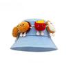 Wide-Brimmed Hamburger Fisherman Hat Breathable Cartoon Sunshade Hat Sunscreen Basin Cap  Spring