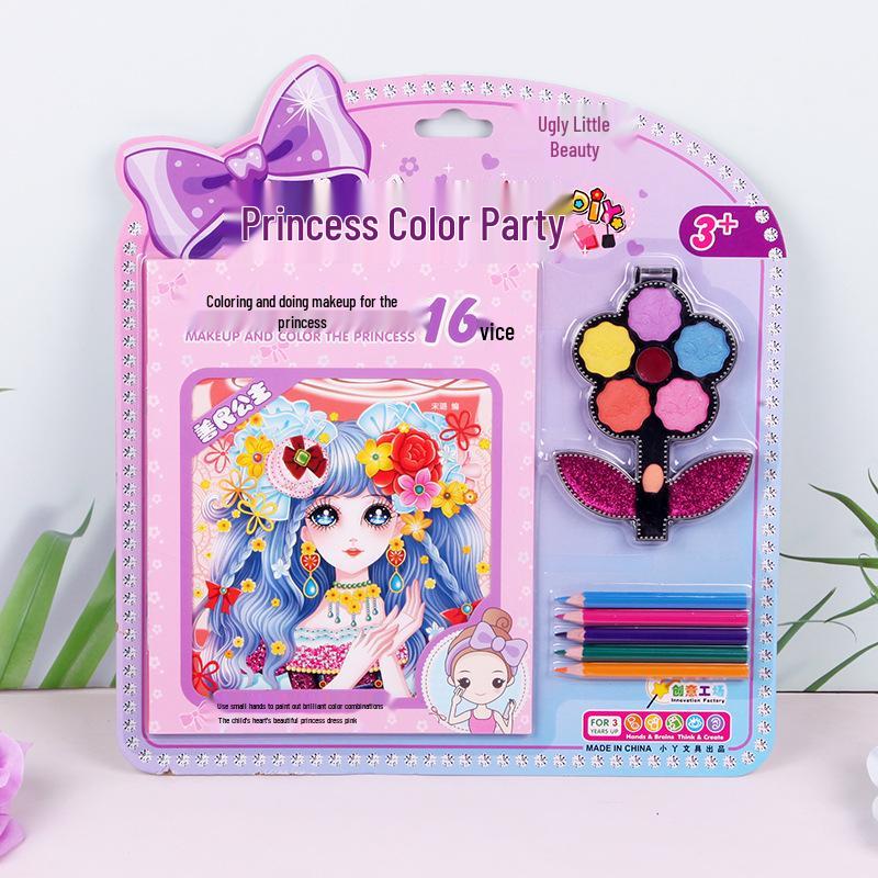 Creative Makeup Toy: DIY Doodle Face & Watercolor Painting Set for Girls