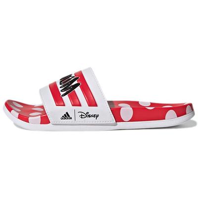 Disney x Adilette Comfort Slide Минни Маус Женские Кроссовки Белый Облачно-белый Лучисто-красный GW1060