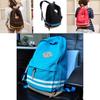 Fashionable Canvas School Backpack For Women With Antiwear Features And Splicing Detail