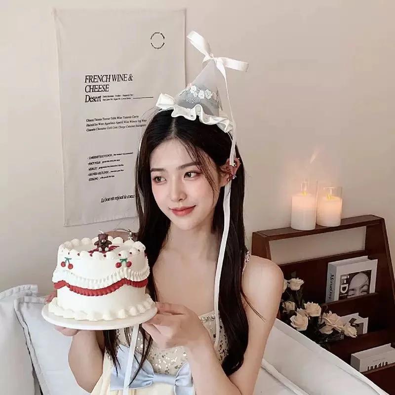 Детская корона, головной убор, детская повязка на голову, корона из сетчатой пряжи для девочки, шляпа-повязка на голову, подарок, вечеринка по случаю дня рождения, аксессуары для волос, вечеринка по случаю дня рождения