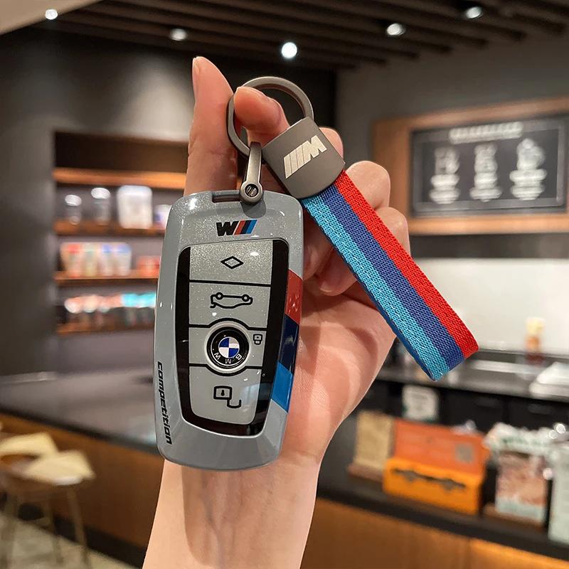 BBJY3 Car Key Case Cover for BMW X1 X3 X4 X5 F15 X6 F16 G30 7 Series G11 F48 F39 520 525 f30 118i 218i 320i Car Accessories