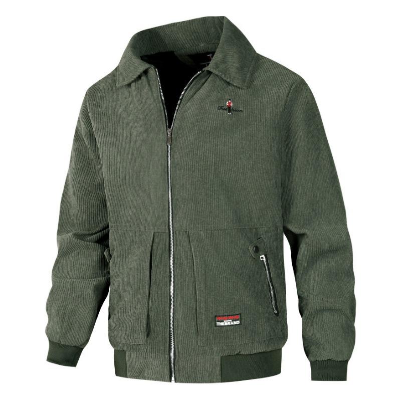 Мужская флисовая утолщенная свободная куртка с хлопковой подкладкой на осень и зиму, куртка-бомбер, теплая бейсбольная майка