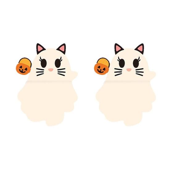 Halloween Ghost Phone Buddy Cute Stick-On Ghost Phone Topper Peel-and-Stick Mini Phone Figures Surprise Toy for All Phones Desk Decor