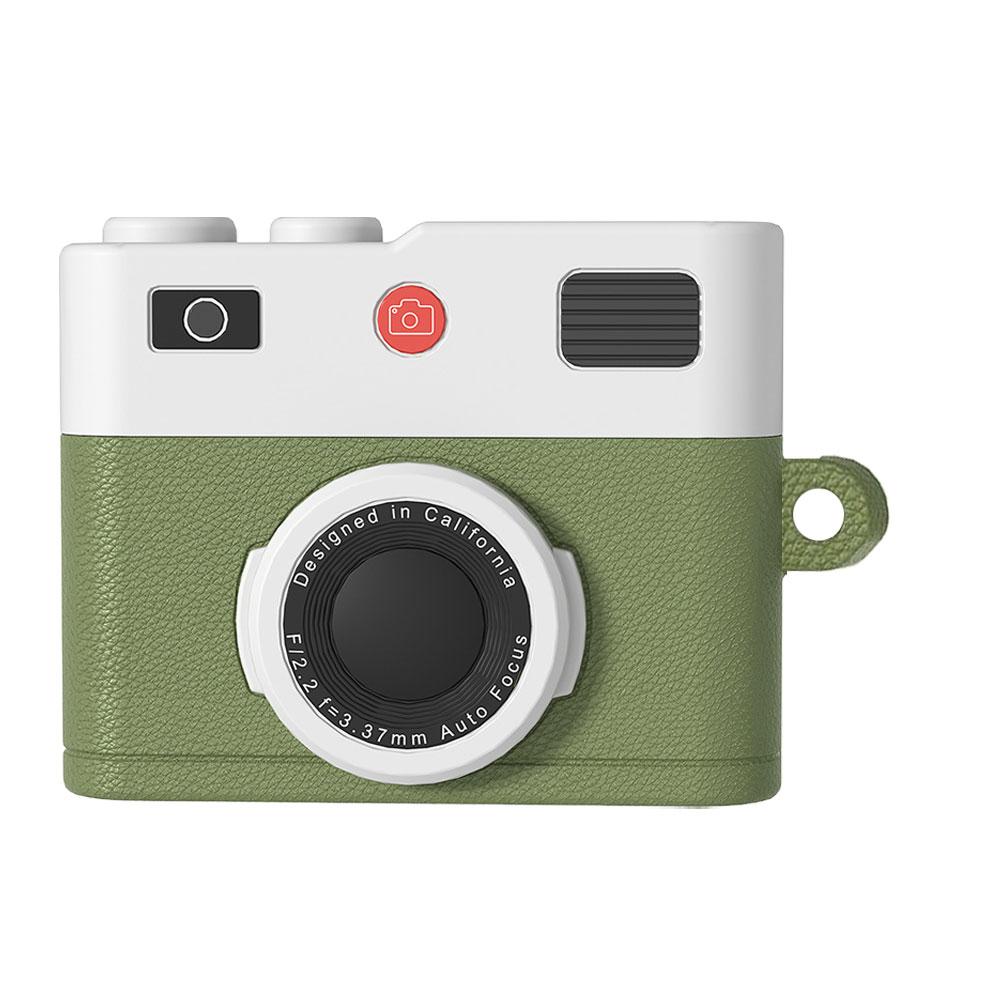 Ретро-чехол в виде камеры для AirPods Pro 3 Мягкий силиконовый защитный чехол Ударопрочный Защита от царапин Совместимость с беспроводной зарядкой