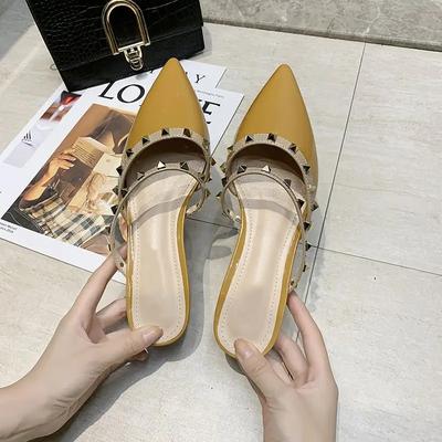 Женские тапочки и сандалии для дам Новые модные нескользящие тапочки-слайды распродажа натуральная кожа нормальная водонепроницаемая обувь