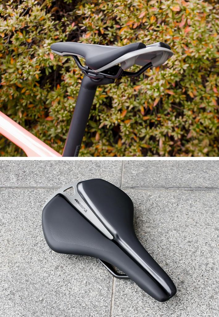 GORIX Седло для шоссейного велосипеда, короткое бесшовное водонепроницаемое амортизирующее велосипедное седло, сменное стильное черное седло для кроссового велосипеда MTB