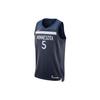 Dri-FIT NBA Swingman Jersey Striped Letter Number V-Neck Basketball Shirt Edwards Jersey Men Jersey Blue DN2013-427