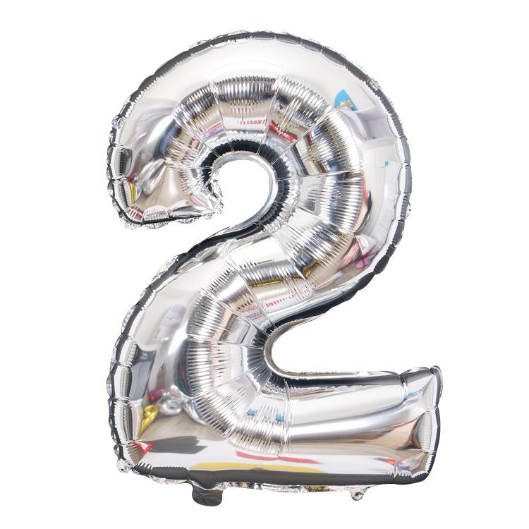 30 Inches Number Foil Balloons Digit Air Balloons Birthday Party Wedding Decoration