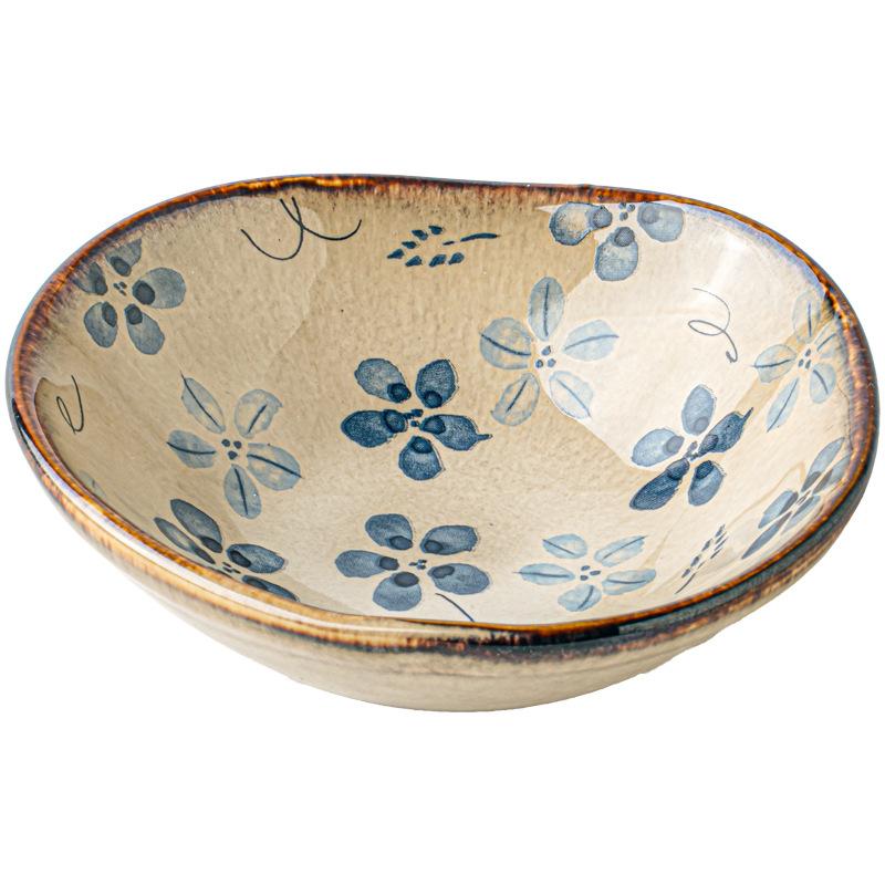 Flower Small Plate Special-Shaped Ceramic Taste Plate Hot Pot Dipping Plate Household Vinegar Plate Soy Sauce Sauce Sauce Plate Export