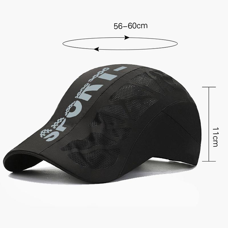 Summer Letter Forward Cap Men's Quick-Drying Breathable Cap Summer Outdoor Sun Protection Sunshade Beret Peak Cap