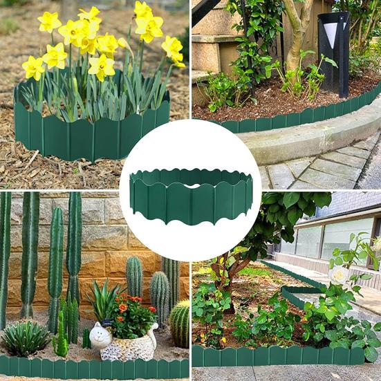20Pcs Border Fence Easy Installation High Toughness All-Purpose Walkway Landscape Edging Plant Border Yard Supply