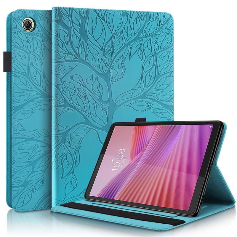 Coque for Lenovo Tab One Case 8.7 Inch Embossed Tree PU Leather Wallet Flip Cover for Funda Lenovo Tab One 8.7 / K9 Case Tb305fu
