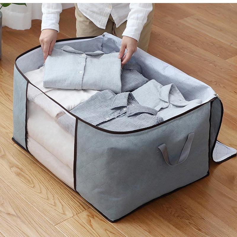 Large Thick Fabric Storage Bag for Clothes & Quilts