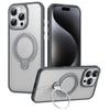 Чехол для телефона iPhone 16 Pro с подставкой, матовая задняя крышка, совместимый с MagSafe