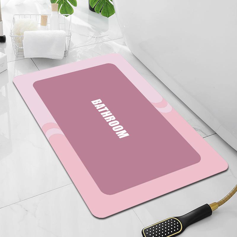 Нескользящий коврик для ванной комнаты с диатомовой грязью в скандинавском стиле, коврик для прихожей в гостиную, туалет, кухня, впитывающий быстросохнущий коврик