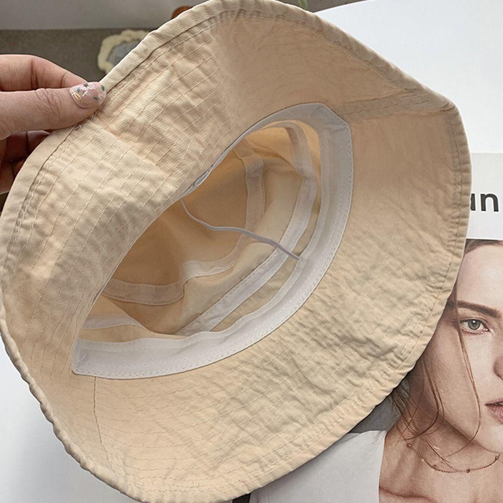 Breathable Fisherman Hat Cotton Sunhat Fashion Beach Cap  for Outdoor