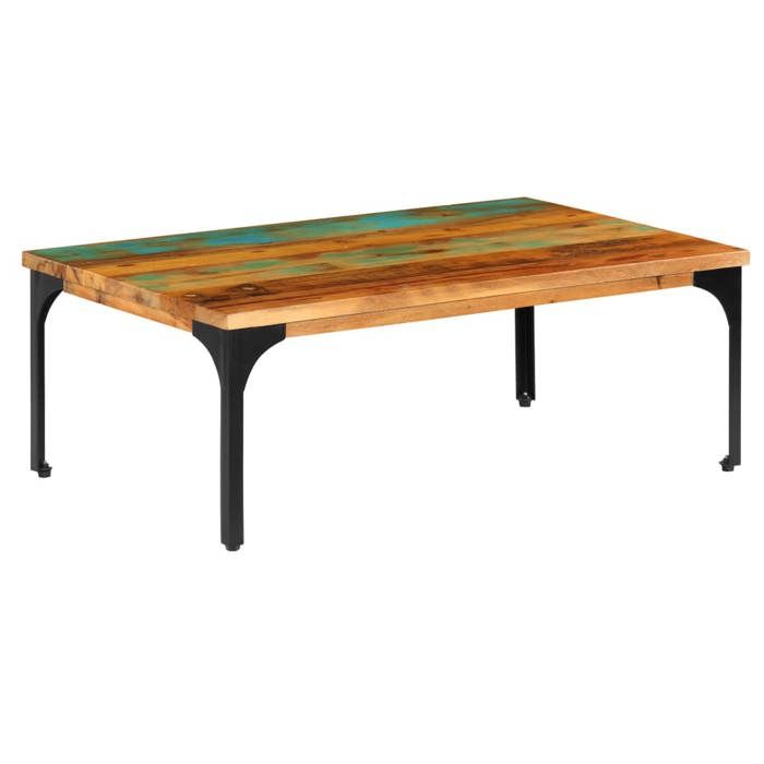 VidaXL Table basse 100 x 60 x 35 cm Bois de récupération solide