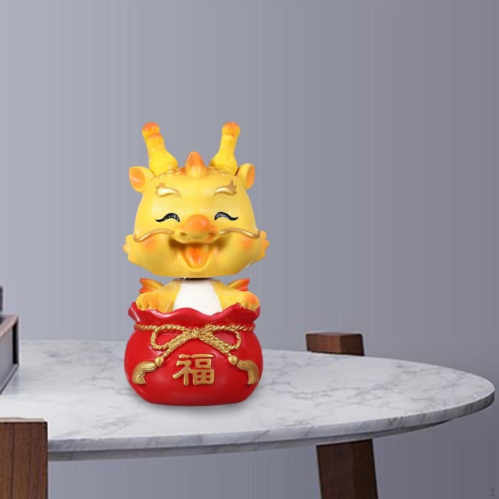 Статуэтка дракона Мини-фигурка Декоративная настольная скульптура для года