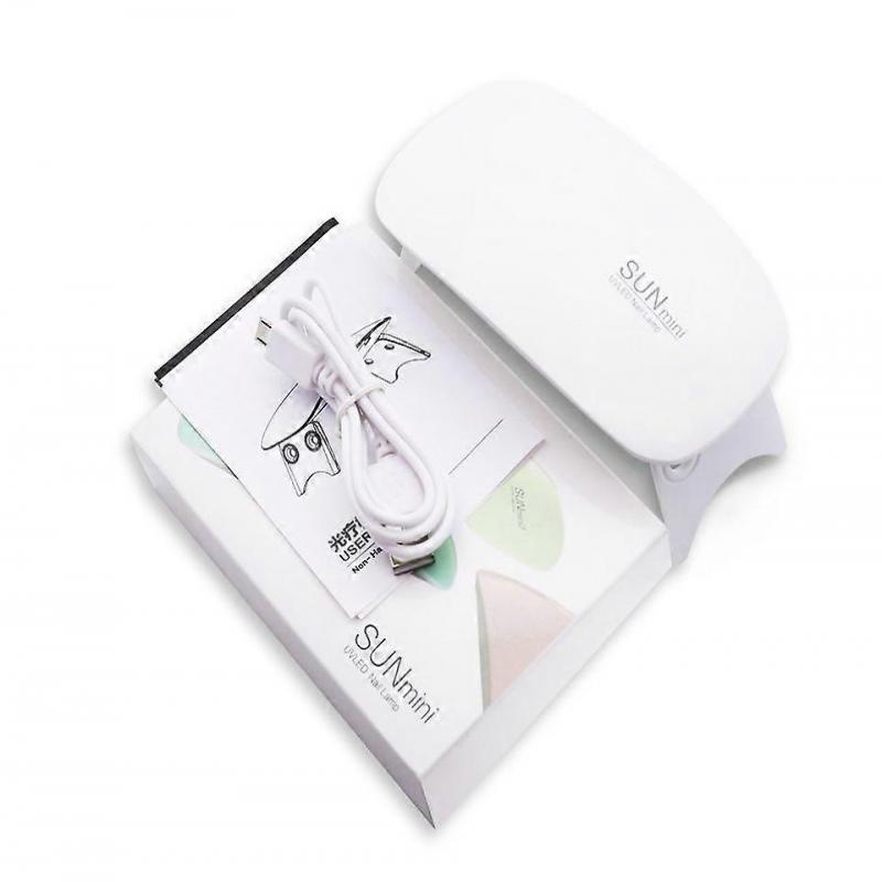 12W Mini UV/LED Lamp, Nail Lamp - Gel Polish / Hybrid Gel White Pink