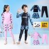 New Children's Swimwear Boys' And Girls' Long-sleeved Trousers Three-piece Sun-resistant Quick-drying Suit Warm Swimming Suit For Children