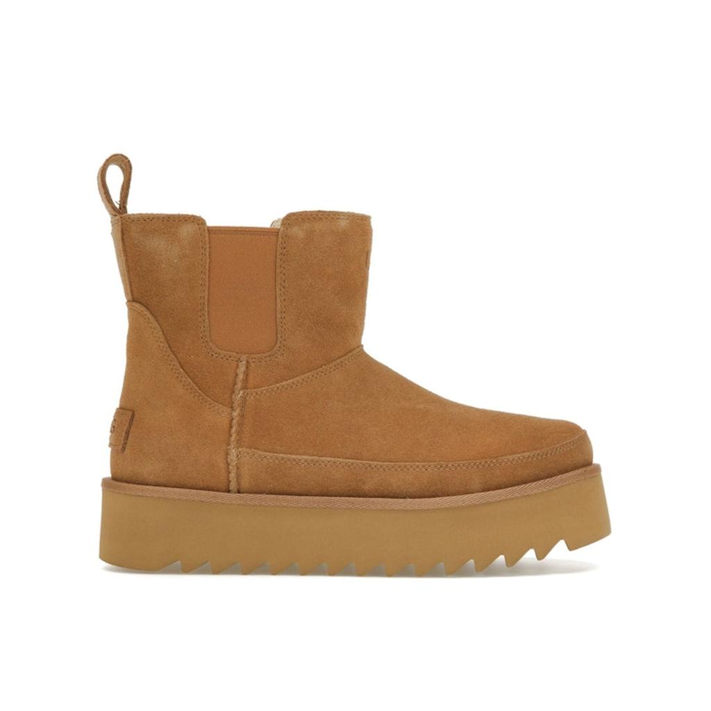 UGG Chelsea Platform Mini Boot Chestnut Women Sneakers Brown 1158051-CHE