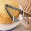 1pc Stainless Steel Cake Slicer & Server - Triangular Cake Transfer Tool with Ergonomic Handle, Durable Baking Tool for Home & Commercial Use