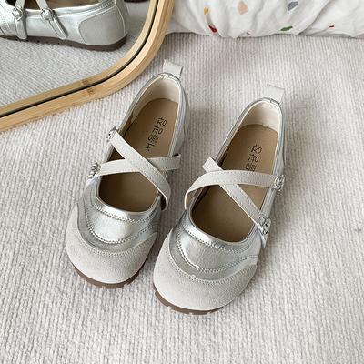 Женские туфли на плоской подошве, осенние, новые, матовые, с круглым носком, с мелким горлом, с бабочкой, одинарные туфли