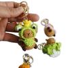 Wool Making Capybara Keychains Kapibala Crochet Keyrings Knitting Capybara Doll  Women Girls