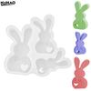 1 шт. Силиконовая форма 3D Пасхальный кролик, Силиконовая форма кролика, Формы для Пасхального DIY кролика, Пасхальные литьевые формы, Весенняя силиконовая форма