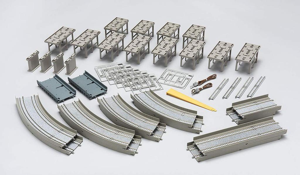 TOMYTEC TOMIX N Gauge Elevated Double Track Basic Set Rail Pattern HA 91042 Railway Model Supplies