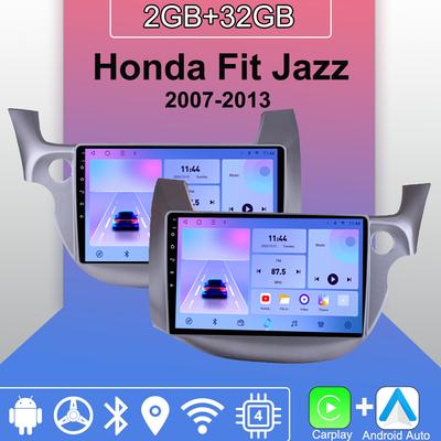 Android Carplay автомобильное радио для Honda Fit Jazz 2007-2013 мультимедийный проигрыватель головное устройство стерео GPS навигация BT WIFI 2+32 ГБ